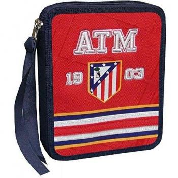 Plumier Atletico Madrid 1903 doble bordado cuadrado