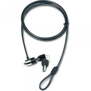 Cable Antirrobo Dicota 2m Negro con Llave Redonda y Acero