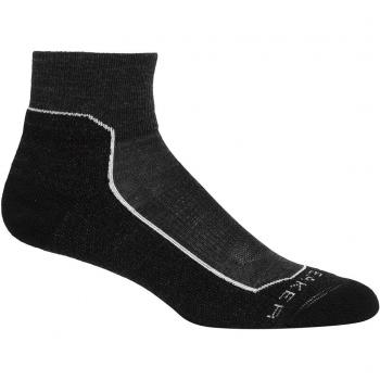 Calcetines Icebreaker Hike+ Light Mini Merino para mujer, color negro, con tejido de lana merina ligera, diseño mini que proporciona comodidad y transpirabilidad en actividades al aire libre