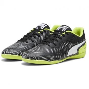 Zapatillas de fútbol sala Puma Truco II Infantil Negro Blanco