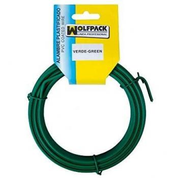 Alambre Plastificado Verde Nº 16 de 2.7 mm (Rollo 25 Metros)