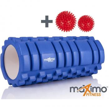 MAXIMO FOAM ROLLER - Roller de espuma - Trigger Point - Liberación miofascial - Cámara de Aire EXTRA FUERTE - Perfecto para el gimnasio o el hogar - INSTRUCCIONES EN ESPAÑOL - 14cm x 33cm - 100% Garantía de por vida.