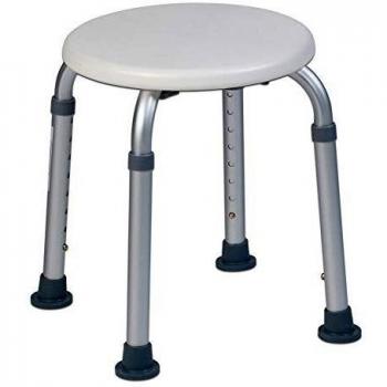 Teqler ® Taburete para Ducha con Altura Ajustable y Patas Antideslizantes.