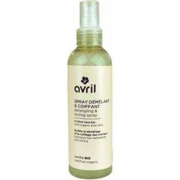 Spray desenredante Avril 200 ml - Spray desenredante y de peinado, formulación ligera, ideal para todo tipo de cabello, facilita el desenredo y peinado, contiene ingredientes naturales, sin parabenos ni sulfatos