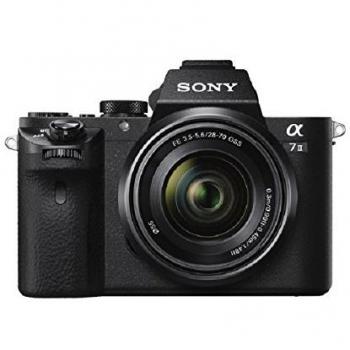 Sony Alpha 7 II - Cámara evil de fotograma completo con objetivo Zoom Sony 28-70mm f/3.5-5.6, 24.3 Megapíxeles, enfoque automático híbrido rápido, estabilización de imagen óptica de 5 ejes