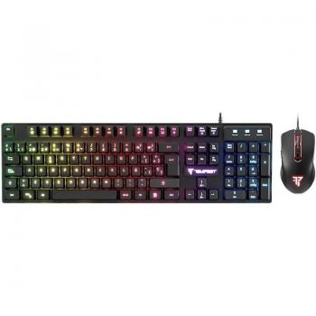 Tempest Combo 3100 RGB Teclado + Ratón Gaming - Teclado mecánico con retroiluminación RGB, diseño ergonómico, teclas programables y ratón óptico con DPI ajustable