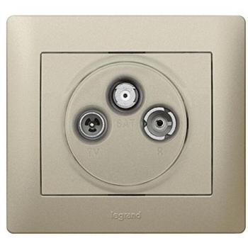 Legrand galea life - Tapa toma tv r-sat 2400mhz titanio
