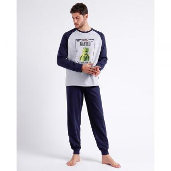 Pijama de Hombre Algodón con Puños Kermit Wanted DISNEY Manga Larga
