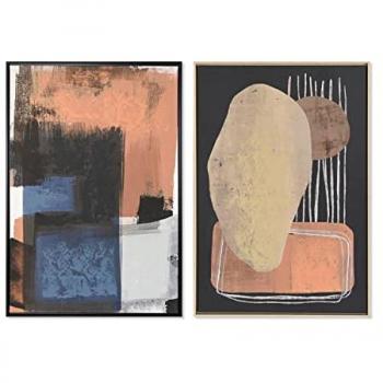 Cuadro DKD Home Decor Abstracto Urbano 83 x 4,5 x 123 cm y 84 x 4,5 x 123 cm (2 Unidades)