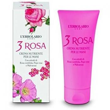 L 'erbolario 3 rosa Nutritivo crema de manos