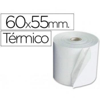 Sin Marca - Rollo sumadora termico 60 mm ancho x 55 mm diametro
