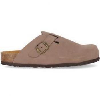 Zuecos de piel abiertos Chika10 Leather SUEKO 01 Marrón/Brown