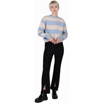 Pantalón largo casual para mujer de color negro