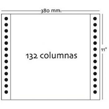 Fabrisa 145456 - Pack de 2500 hojas de papel continuo, color blanco