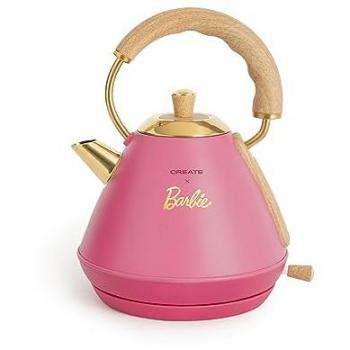 Hervidor de Agua Eléctrico Retro 1L Rosa Barbie 1200W con Apagado Automático y Filtro Anti-Cal