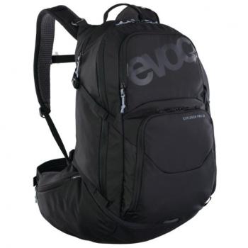 Mochila de Bicicleta Evoc Explorer Pro 26L Negra con Compartimento para Hidratación y Funda Impermeable