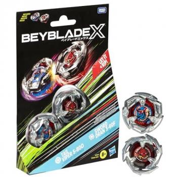 Beyblade X Doble Pack: Tail Viper 5-80O y Sword Dran 3-60F de Hasbro