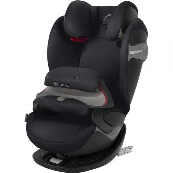 Cybex Pallas S-fix - Silla de coche, grupo 1/2/3 con cojín de seguridad, color negro