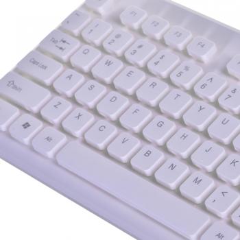 Esperanza EK130W Wired Waterproof USB Keyboard - White