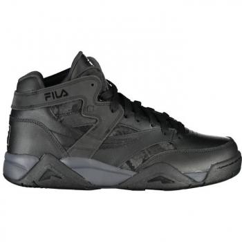 Fila High-Top Sports Sneakers with Contrast Details - EU40/US7, Black, Male, Size: 7 US