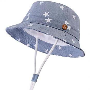 DRESHOW Unisexo Bebé Niña Niño Sombrero de Sol Verano Algodón Ajustable Pescador Gorra Protección de Sol Anti UV Para Exteriores/Natación/Playa/Piscina UPF 50+