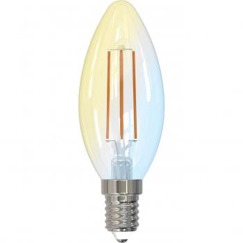 Bombilla Vela LED Inteligente E14 4,2W Tuya WiFi CCT Transparente