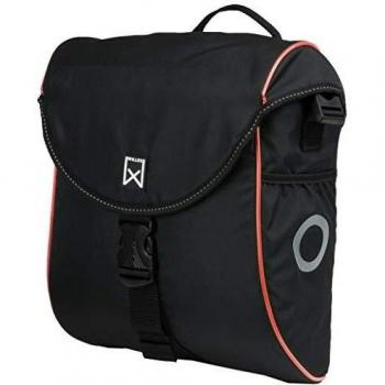 Willex Bolsa de Bicicleta para Bicicleta, Bolsa de Bicicleta, Bolsa de Bicicleta, Impermeable, Ciclismo, Viajes, Senderismo a Bicicleta, 12 l, Color Negro y Rojo