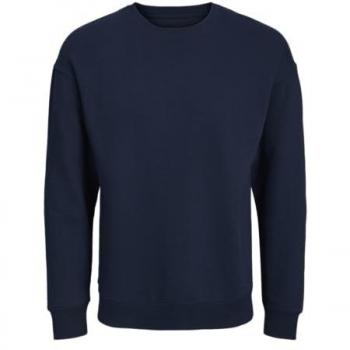 Jack & Jones Plus Size Crewneck Sweatshirt Jjebradley in Navy Blazer 6XL