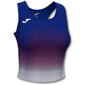 Joma Elite VII Top Running, Mujer, Royal Blanco Rojo, M