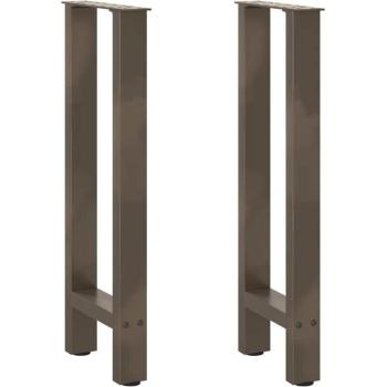 Patas para consola de acero natural (2 unidades, 28 x 72-73 cm)