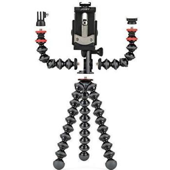 Joby JB01533-BWW, GorillaPod Mobile Rig, Tripod for Vlogging, Smartphone, iPhone with or without Case, Microphone, Lights, YouTube Video