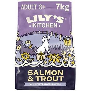 Lily's Kitchen Adult 8+ Senior Salmon and Trout Complete Dry Dog Food, 7kg