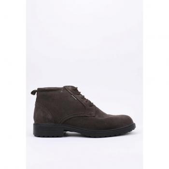 Botín Plano Hombre Marrón Cuero/Textil IMAC 250329 41