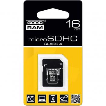 Goodram MICRO SD C4 - Tarjeta de memoria micro SDHC de 16 GB
