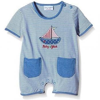 SALT AND PEPPER BG Playsuit short stripe-Polaina Bebé-Niñas    Blau
