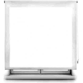 Blindecor Ara | Estor Enrollable Translúcido Liso | Blanco, 160 x 175 cm