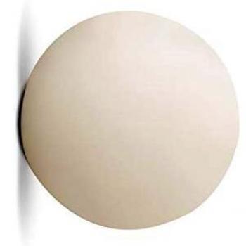 Lámpara de Pared y Techo Artemide Dioscuri E14, Ø 14 cm, Vidrio Soplado y Policarbonato Blanco, IP44