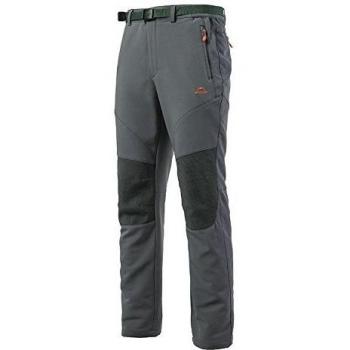 Naturehike pantalones de Soft Shell para hombres deporte senderismo pantalones impermeable 2 estaciones completo longitud pantalones deportivos, color gris, tamaño mediano