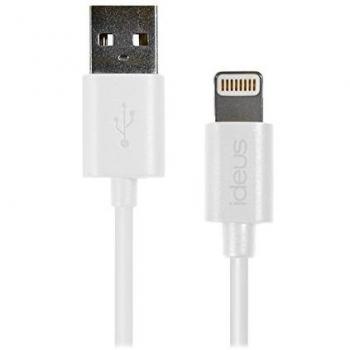 Ideus DLLIGHT - Cable de datos para Apple iPhone 5 y Apple iPad, blanco