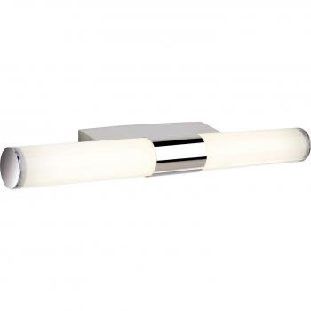 Aplique de pared Vega LED para cuarto de baño, cromo, difusor de policarbonato, IP44