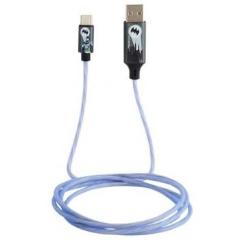 Cable USB C Luminoso Batman 1.2 metros Azul