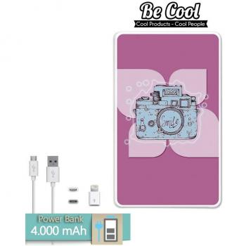 Becool® - Batería Externa Power Bank 4000 mah + Gratis 1 cable USB-MicroUsb