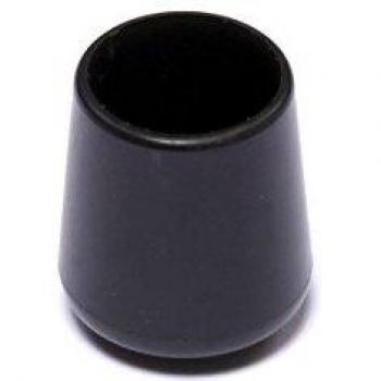 Brinox B75225N Contera Exterior Redonda Flexible, Negro, Diámetro 12 mm, Set de 50 Piezas