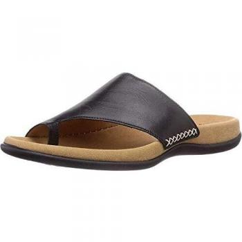 Sandalias de mujer Gabor Lanzarote negras de cuero con plantilla cómoda, número 40