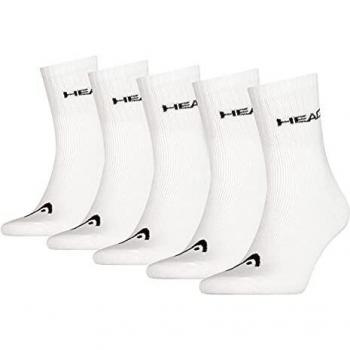 Head Short Crew Unisex, White, 39/42, Pack Of 5
