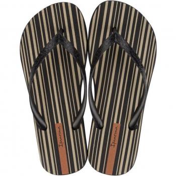 Chanclas Ipanema Classica Happy XI Mujer Negro/Beige