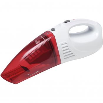 Bestron Aspiradora Inalámbrica para Superficies Húmedas y Secas, Capacidad: 450 ml, 25 Vatios, Rojo/Blanco