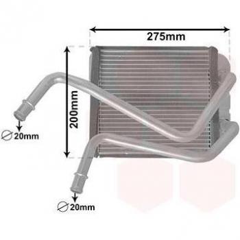 Radiador de calefacción VAN WEZEL 58006378, tipo: calentador, características: diseño compacto, eficiente en energía, fácil instalación, compatible con múltiples vehículos