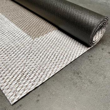 Alfombra Vinílica Premium Antideslizante e Impermeable para Interior y Exterior, 140 x 200 cm, Arena Blanco