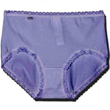 Pack 3 Bragas Midi de Algodón con Encaje SLOGGI 24/7 Blancas